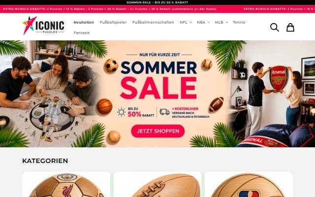 Iconic Puzzles DE storefront