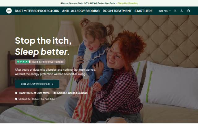 Startseite von iDustMite