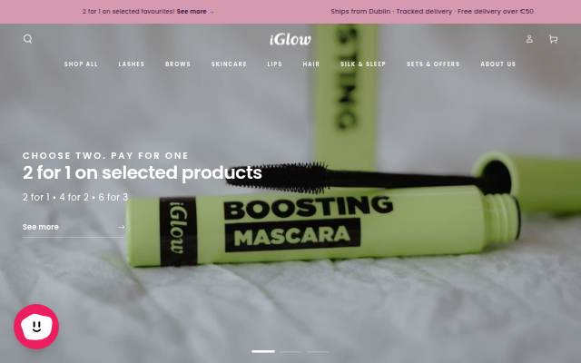 Montra da iGlow Cosmetics