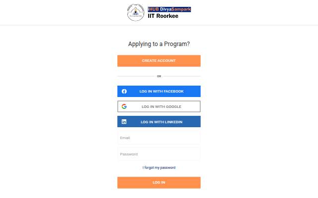 Startseite von iHUB, IIT Roorkee