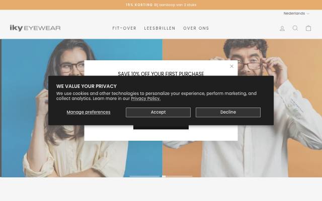 Startseite von iky EYEWEAR