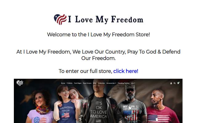 Montra da I Love My Freedom