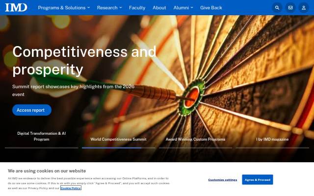 IMD business school for management and leadership courses storefront