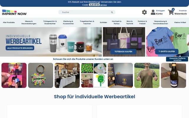 Individuelle Werbeartikel und Werbegeschenke für DE storefront