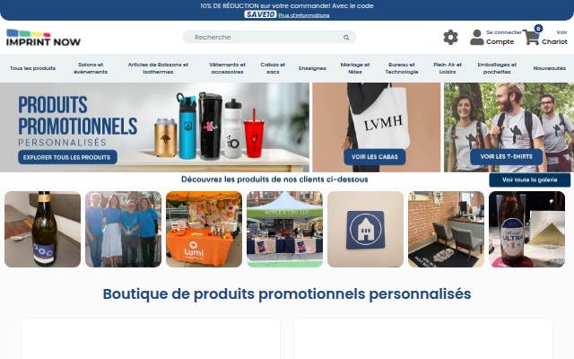 Produits promotionnels personnalisés et articles promotionnels pour les entreprises FR storefront