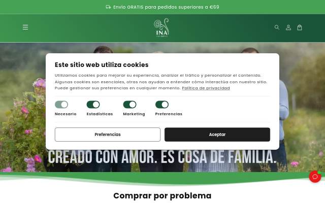 InaEssentials.ES storefront