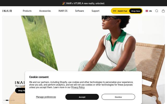 INAIRSPACE storefront