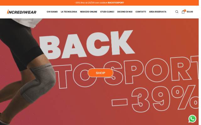 Incrediwear Italia storefront