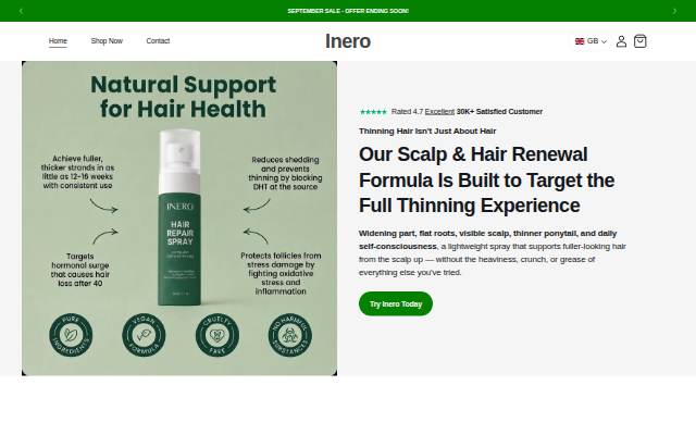 Inero storefront