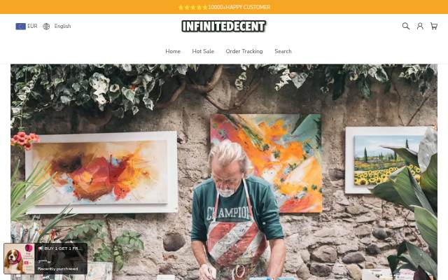 Infinitedecent storefront
