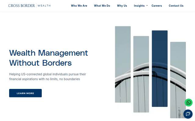 Vitrine de Cross Border Wealth