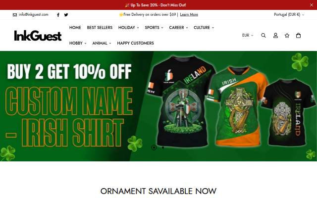InkGuest storefront