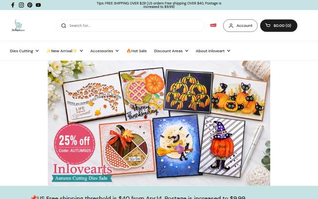 Inlovearts storefront