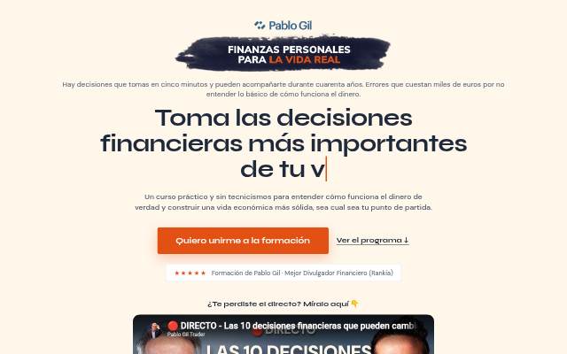 Finanzas personales para la vida real — Pablo Gil storefront