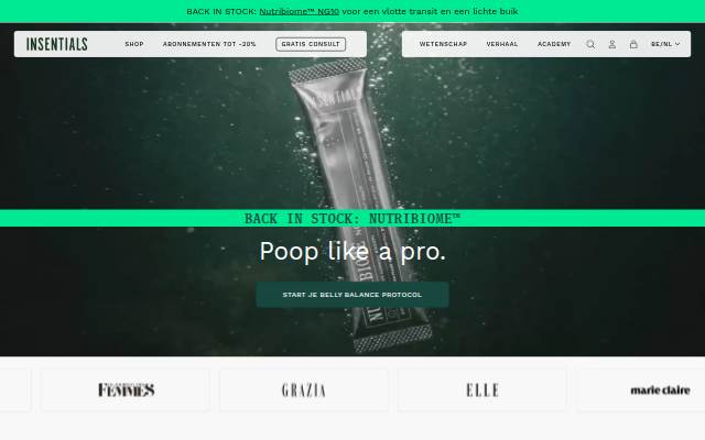 Insentials storefront