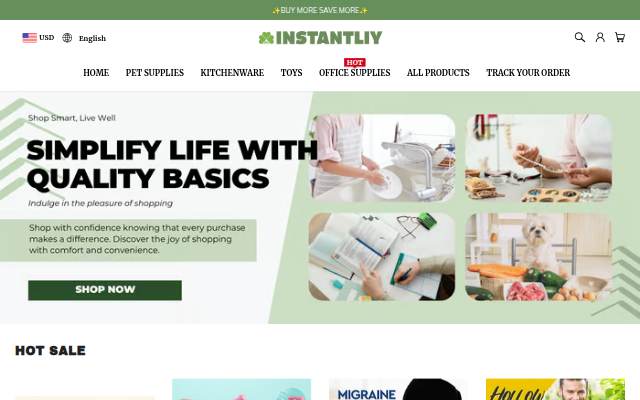 INSTANTLIY storefront