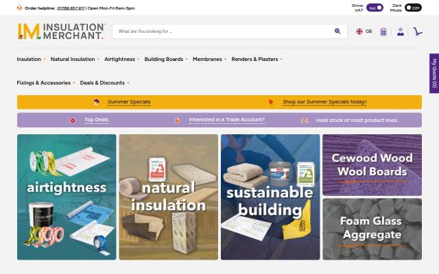 Insulation Merchant storefront