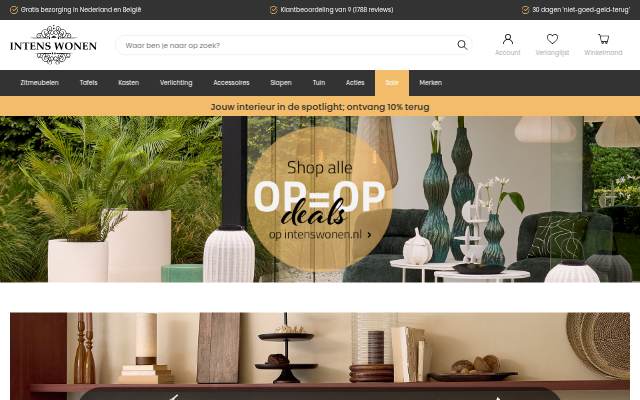 Startseite von Intens Wonen