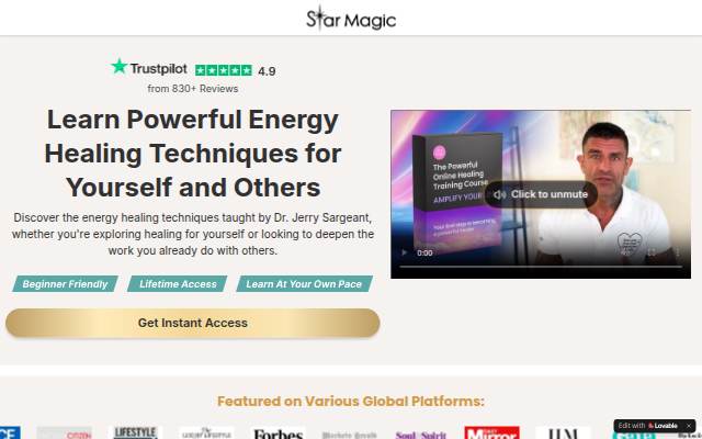 Startseite von Introductory Healing Training
