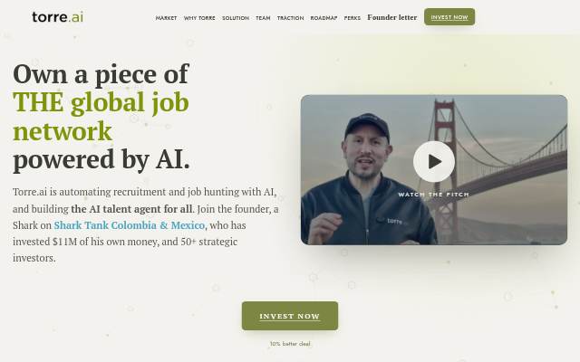 Invest early in THE global job network powered by AI. storefront