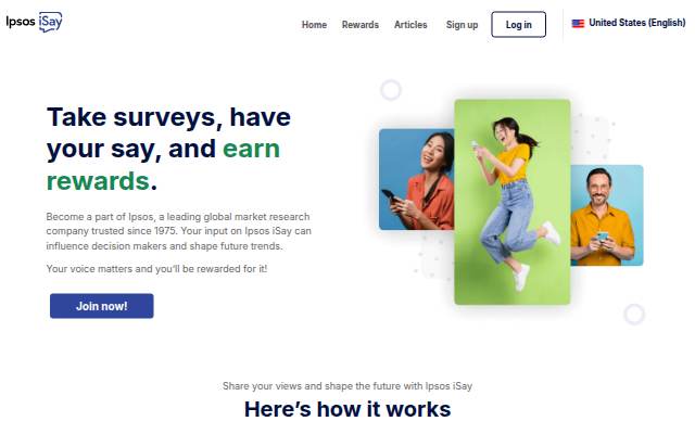 Escaparate de Take Surveys, Test Products, Earn Rewards