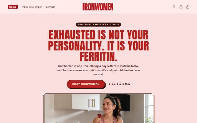 IronWomen storefront