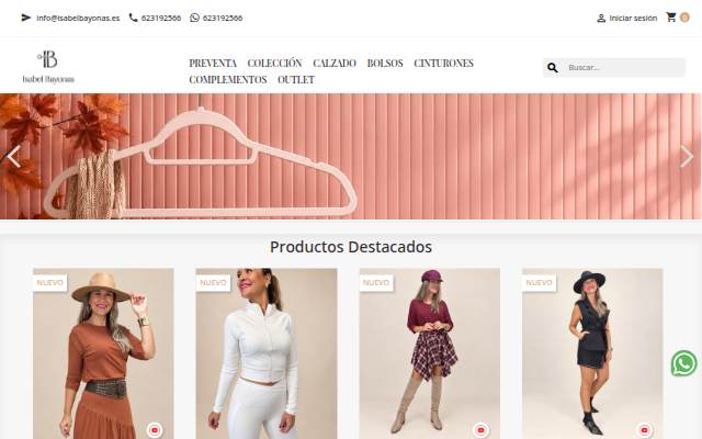 Montra da Tienda de ropa para Mujer Online