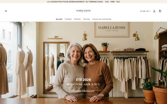 Isabella Rossi storefront