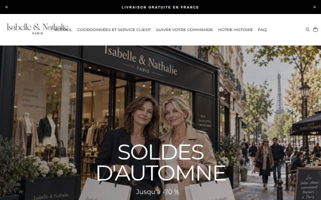 Startseite von Isabelle &amp; Nathalie Paris