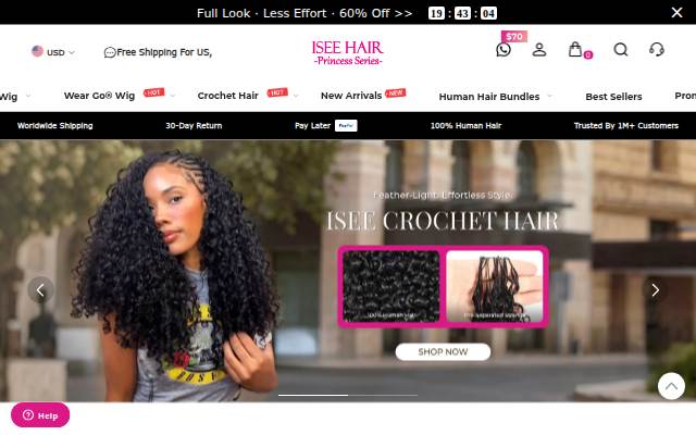 iseehair.com storefront