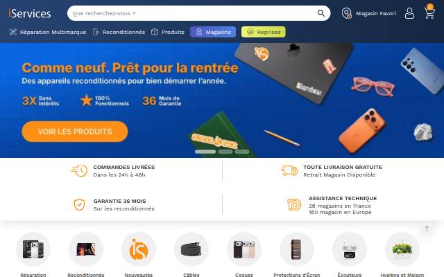 iServices storefront