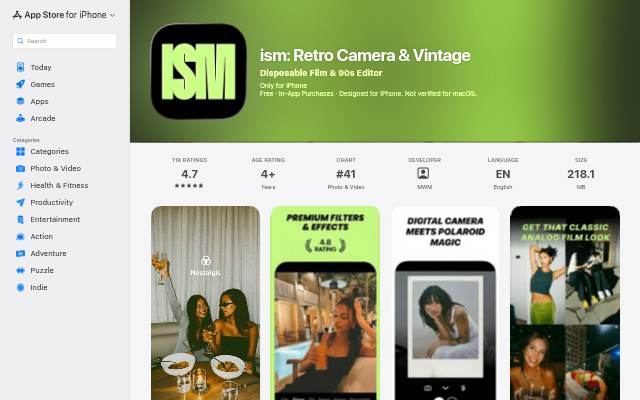 Opening the App Store… storefront