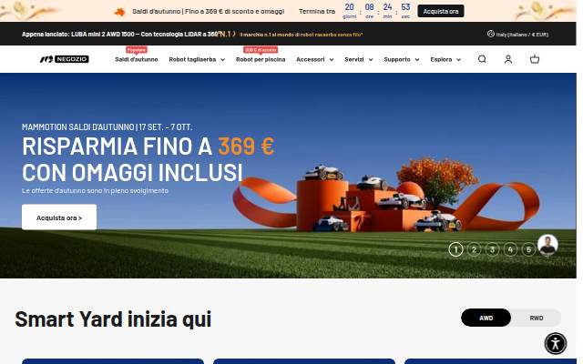Montra da MAMMOTION Italy