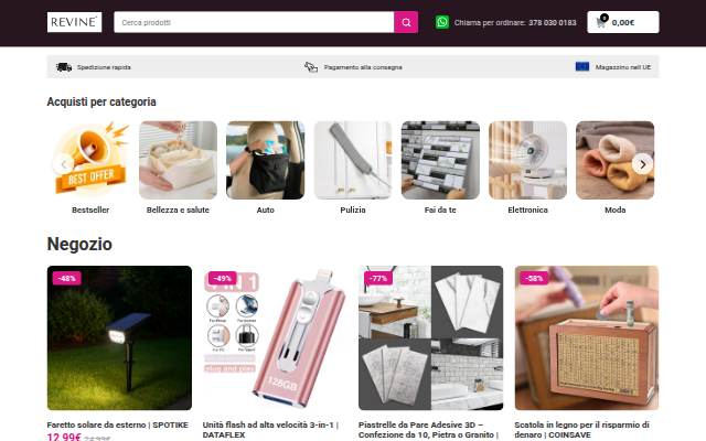 Revine storefront