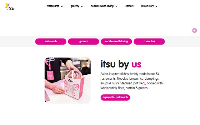 Escaparate de itsu - eat beautiful