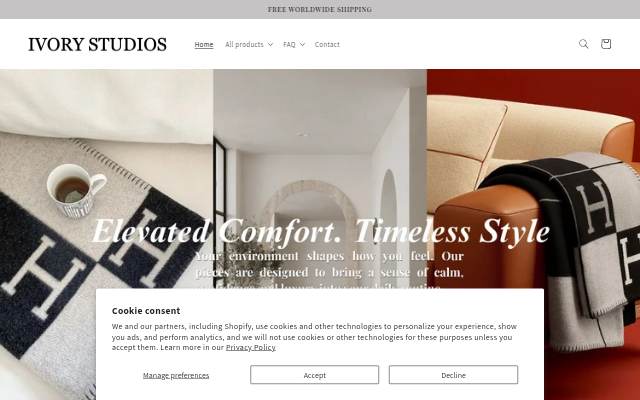 Ivorie Studios storefront