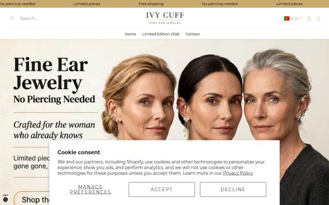 Ivy Cuff storefront