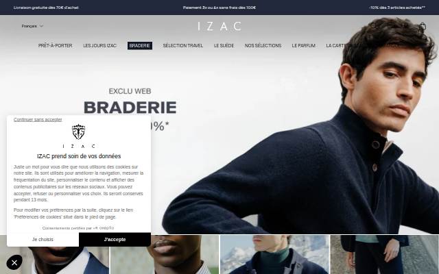 Startseite von IZAC