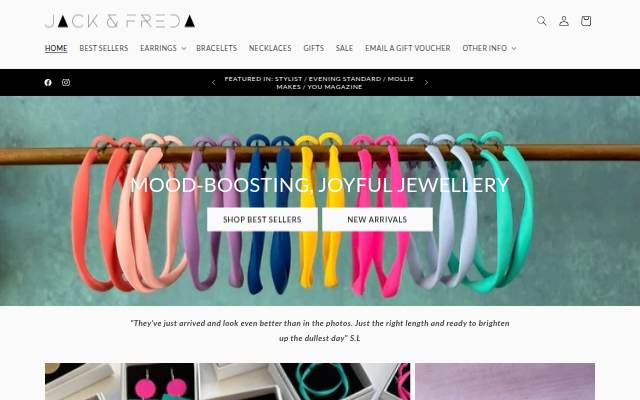 Jack &amp; Freda storefront