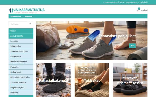 Jalkaasiantuntija.fi storefront