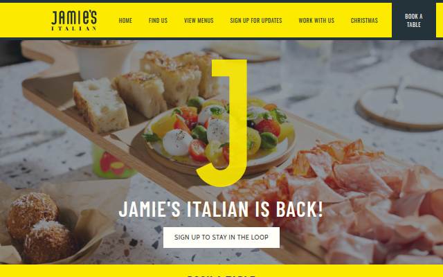 Jamie's Italian storefront