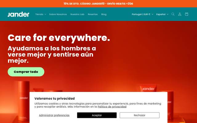 Jander storefront