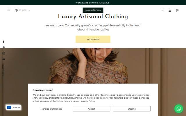 JasmineBySeba storefront