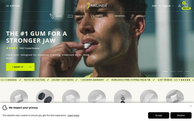 JAWLINER storefront