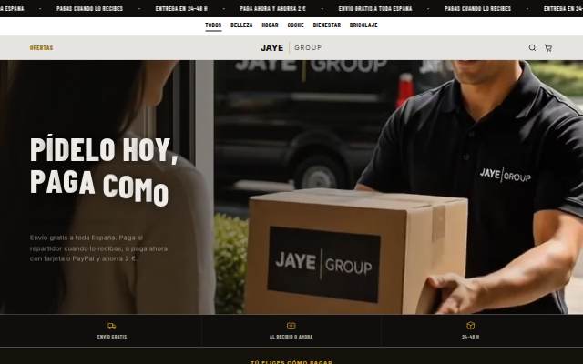 Startseite von Jaye Group España · Envío gratis · Paga al recibir o paga ahora y ahorra