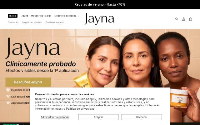 Jayna Skin storefront