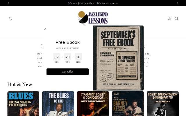 Montra da Jazz Legend Lessons