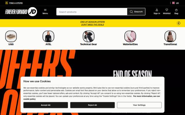 Montra da JD Sports