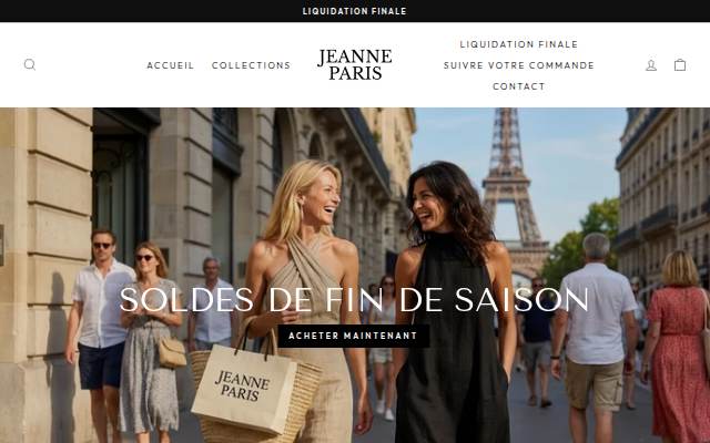 Montra da Jeanne Paris
