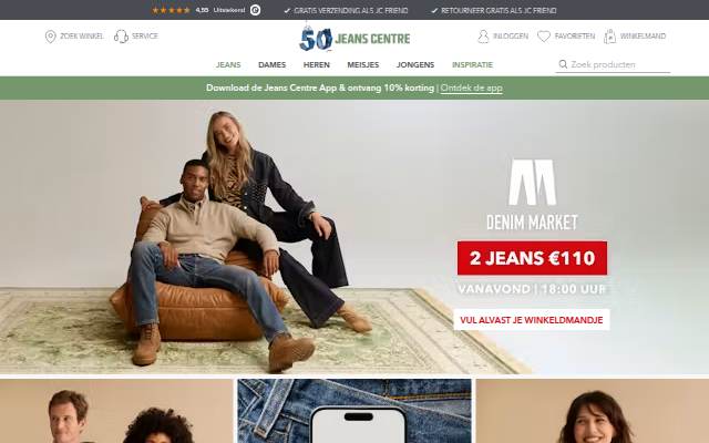 Jeans Centre storefront